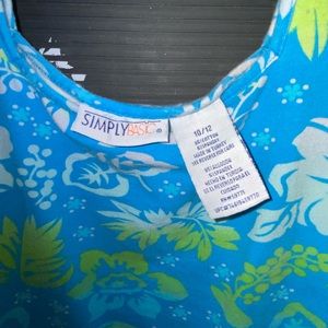 Hawaiian type mini dress